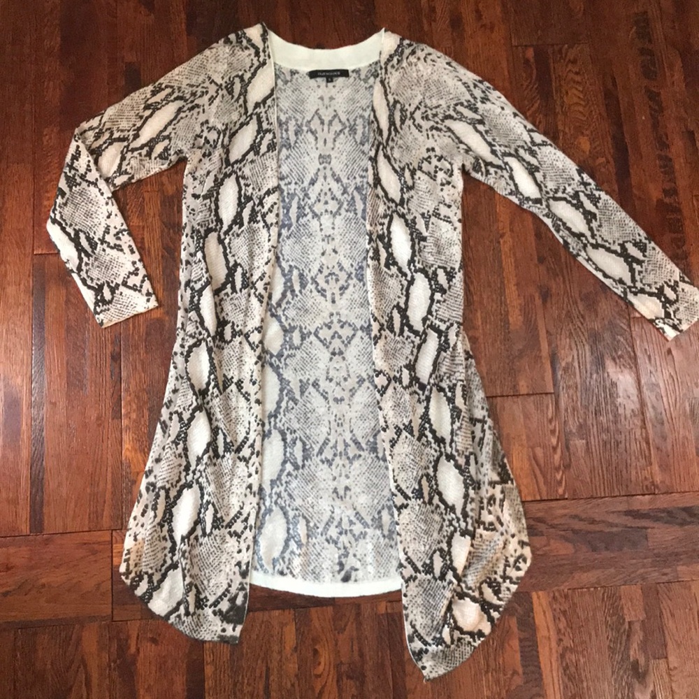 Olivaceous Python 🐍 print long cardigan